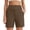 Coffee, variant on Only Moment Linerless Relaxed Casual Shorts for Women Polyester,Spandex High Waisted Work Travel Pants with Pockets Stretchy Business Casual Slacks Yoga Shorts Blue,S