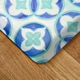 thumbnail image 4 of FIESTA Mali Tiles Geo Trellis Anti-Fatigue Comfort Kitchen Mat, Non-Slip Floor Mat, Padded Standing Desk Mat, Blue/Aqua/White, 20"x39", 4 of 6