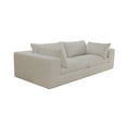 thumbnail image 5 of 39.8" Cloud Sofa,Corduroy Fabric,Deep Seat Couches,Double-layer design,Removable Cushion,No Assembly, DIY Combination for Living room, Bedroom,Conference room ,Apartment,White, 5 of 8