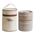 thumbnail image 5 of RYGRZJ Round Portable Insulated Lunch Box Thermal Bag for Lunch Picnic Food Storage!, 5 of 5