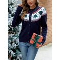 thumbnail image 3 of LUBOT New Ugly Christmas Cardigan Sweaters for Women, 3 of 7