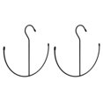 thumbnail image 4 of PERCHAS DE SUMBER PARA ARMARIO, Soporte para el Sombero Estante de Sombrero Forma Plana Forma de Anclaje 2pcs Decorativo Para Bolsas, 4 of 7