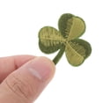 thumbnail image 5 of Hemoton 10pcs St. Patrick'S Day Shamrock Embroidered Appliques For Clothes Diy Iron On Or Sew On Leaf Patch For Clothing Decoration, 5 of 8