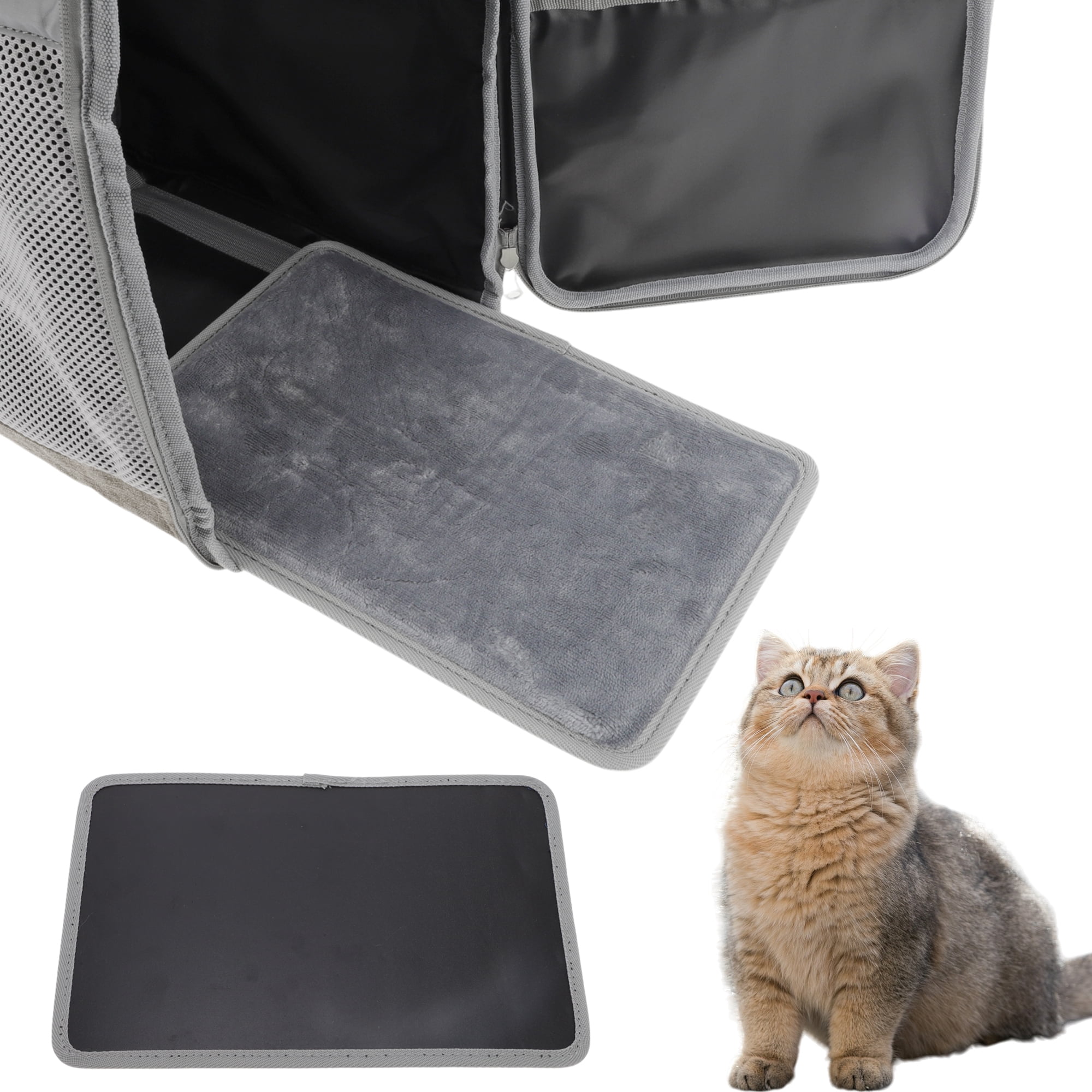 Unique Bargains Comfortable Pet Backpack for Cats and Small Dogs Foldable Transport Box