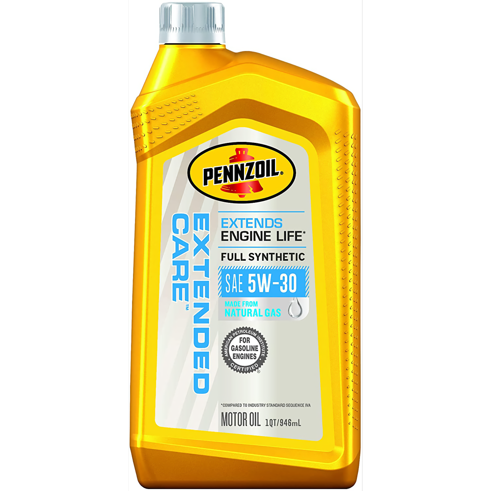 Pennzoil Extended Care Full Synthetic 5W30 Motor Oil, 1 Quart