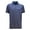Galaxy /Evening Blue, variant on Sportswear Men's Hex Pattern Print Polo Shirt, Medium Ocean/White -