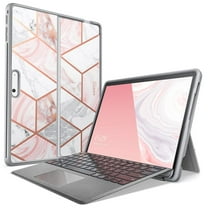i-Blason Cosmo Series for Microsoft Surface Pro 11 / Pro 10 /  Pro 9 Case (2024-2022 Release), Slim Stylish Protective Bumper Case Compatible with Type Cover Keyboard (Marble)