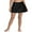 Black1, variant on Women Solid Swim Skirt Build-in Brief Tummy Control Side Slit Tankini Bottoms