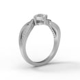thumbnail image 3 of 1.07 Ct Oval Shape Moissanite Diamond 925 Sterling Silver Solitaire Women Wedding Rings, 3 of 6