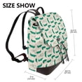 thumbnail image 2 of Disketp Cartoon Crocodile Mochila de Cuero para Mujer, Bolso de Espalda Antirrobo con Estilo para Viaje, Trabajo y Uso Diario, 2 of 4