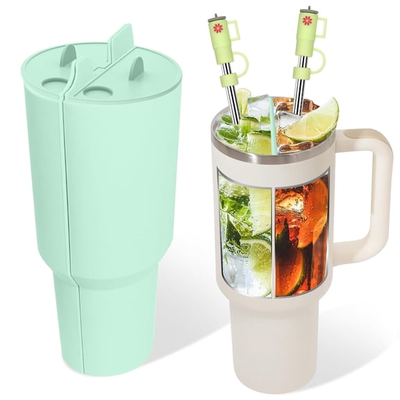 40oz Split Cup for Tumbler Cup,Silicone Inner Cup Partition Tray Set for Cups Accessories