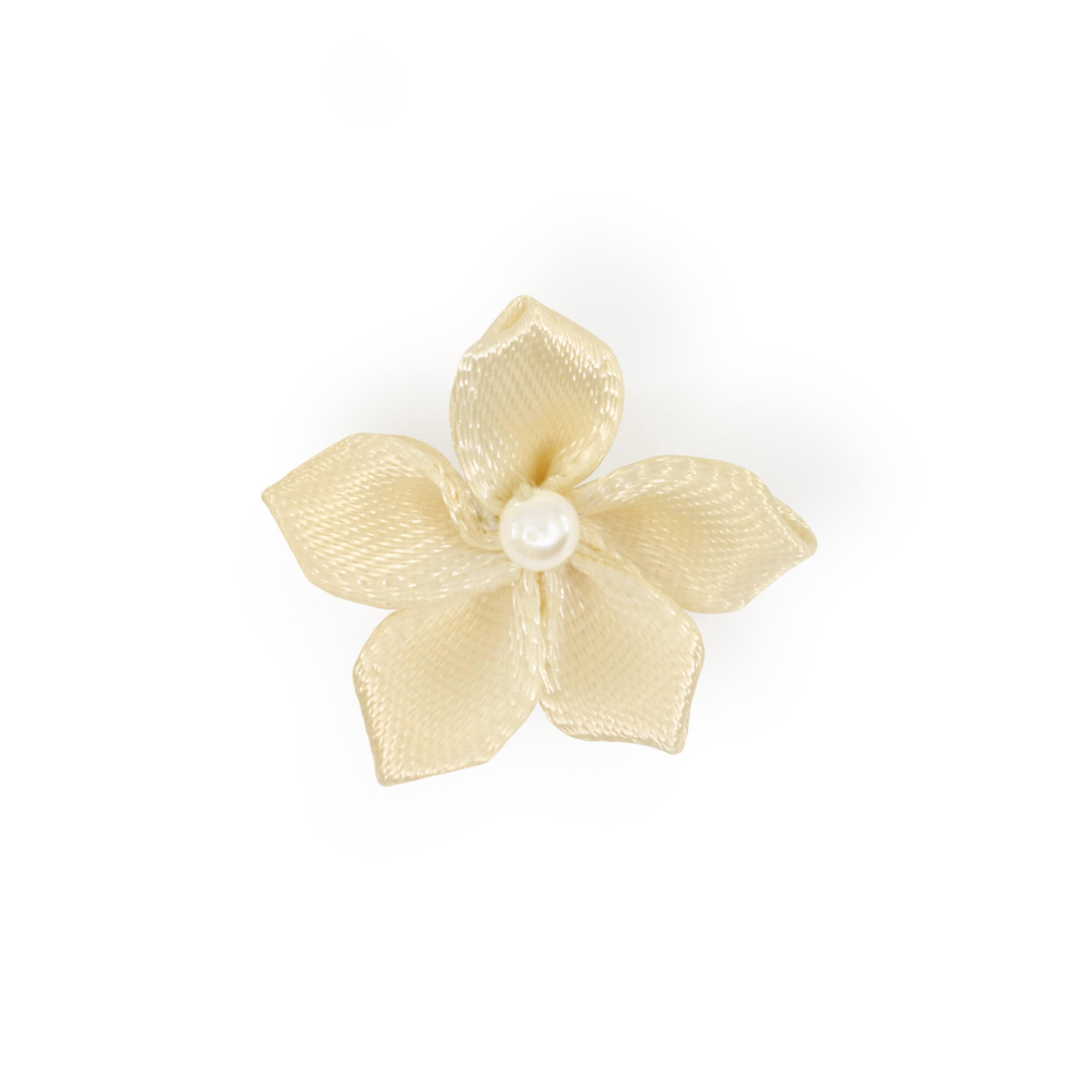 Hello Hobby Accessory 5 Petal Flowers, Cream, 20 piece