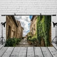thumbnail image 2 of ABPHOTO Polyester 7x5ft 3D Backdrop European Retro Architectural Style with Green Grass and Flower for Photo Shoot Photography Background Props, 2 of 5