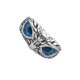 thumbnail image 2 of Minnieouse Anillo de ojo de búho abierto estilo vintage y exquisito anillo de búho de ojo artesanal tamaño ajustable a prueba de herrumbre Ropa, zapatos y accesorios Miscelánea Azul, 2 of 6