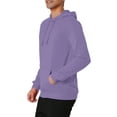 thumbnail image 4 of Lars Amadeus Men's Hoodie Sweatshirt Long Sleeves Solid Drawstring Pullover, 4 of 6