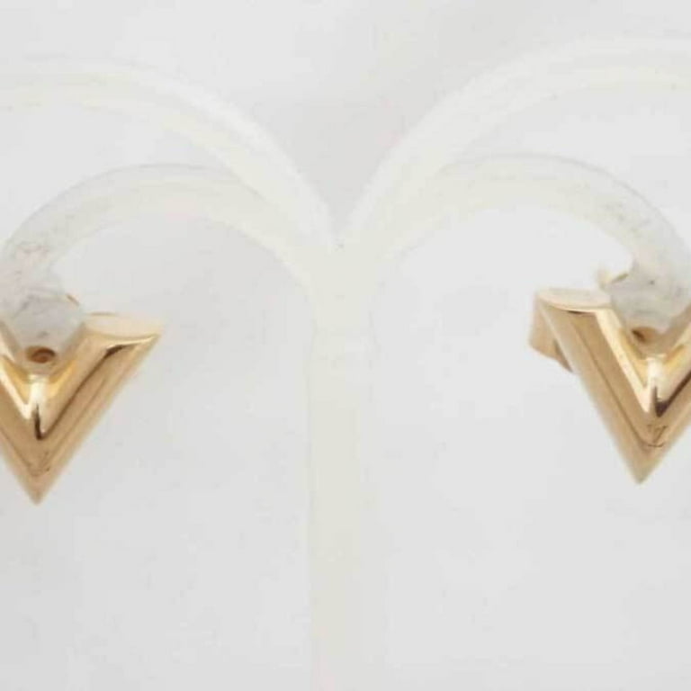 Used] Louis Vuitton LOUIS VUITTON Hoop Earrings Essential V