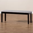 thumbnail image 6 of Baxton Studio Teresa Modern and Contemporary Transitional Grey Fabric Upholstered and Dark Brown Finished Wood Dining Bench, 6 of 7