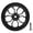 Black, variant on BIMZUC Folding Bike Easy Wheel, Aluminum Alloy Lightweight High Performance Bearing Easywheel Replacement for Brompton and Commuter Bicycles, 2.36 inches / 6 cm, Black