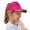 Red, variant on Fashionable Baseball Cap for Girls Glitter Hat Allows High Bun & Ponytail Brim protects face Outdoor Activities Adjustable