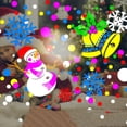 thumbnail image 4 of LED Proyección Navideña Con Copos Nieve para Fiestas Navideñas (enchufe Estadounidense), 4 of 9