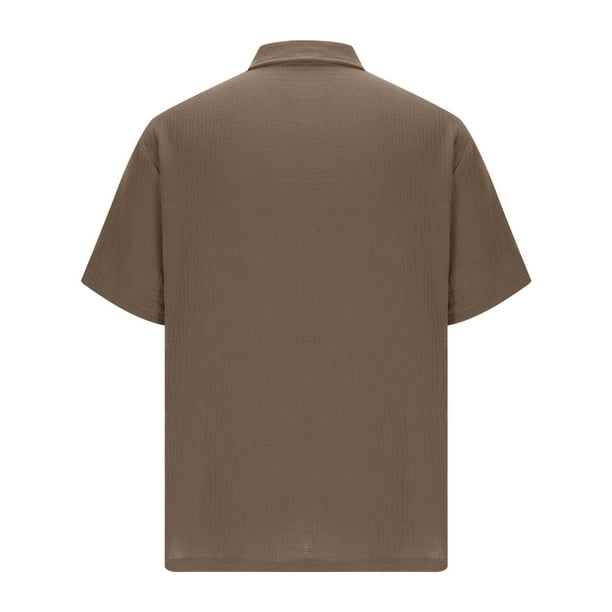 Chbgutlmr Summer T Shirts for Men Plus Size Lapel Neck Casual