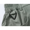 thumbnail image 2 of Xidunhg Women's Hiking Cargo Shorts Quick Dry Nylon Shorts Summer Travel Active Golf Shorts with 6 Pockets Water Resistant Grey Green L, 2 of 9
