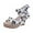 White, variant on Anuirheih Summer Women's Wedge Heel High Heels Fish Mouth Metal Buckle Women's Sandals Sandals Women (Green)