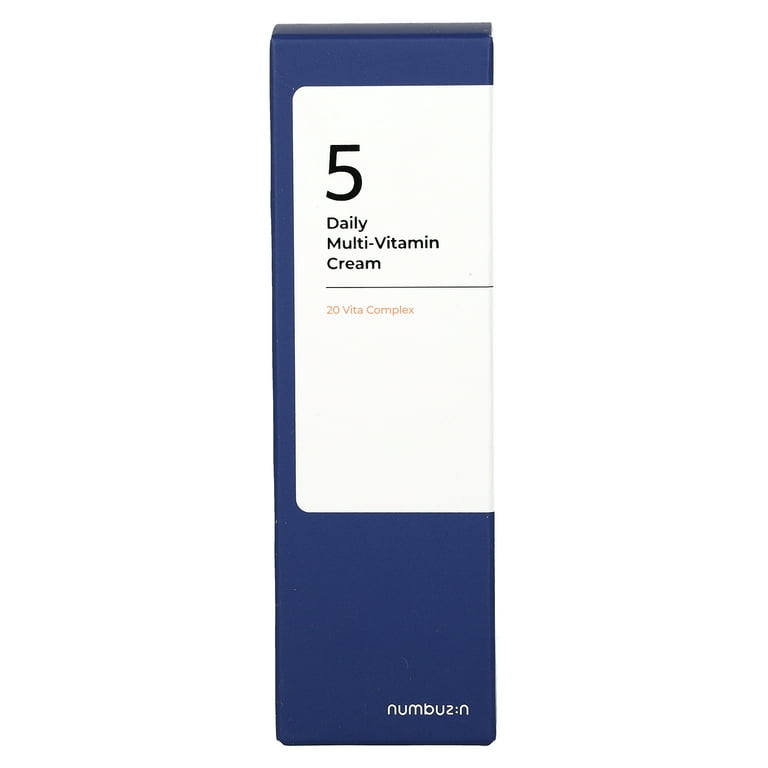 now glutathione 500mg benefits numbuzin No.5 Daily Multivitamin Cream, Brightening, Hydrating, Nourishing,  60ml