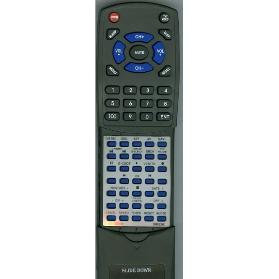 Replacement Remote for PANASONIC RTN2QAKB000006, AG1350P, N2QAKB000006, NVFJ620BDX, AG1350