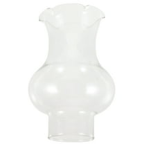 Raindrops Chimney Glass Lampshade Clear Kerosene Lamp Shade 9.50X6.00X6.00CM Transparent