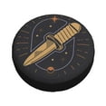 thumbnail image 3 of XMXY Retro Dagger Boho Symbol Spare Tire Cover, Universal Waterproof Cover for Jeep RV Tire Wheel Protection, 17 inch, 3 of 8