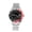 Red & Black, variant on Men Automatic Mechanical Wristwatch Stainless Steel Band Self Winding Analog Watch Black Dial 41mm