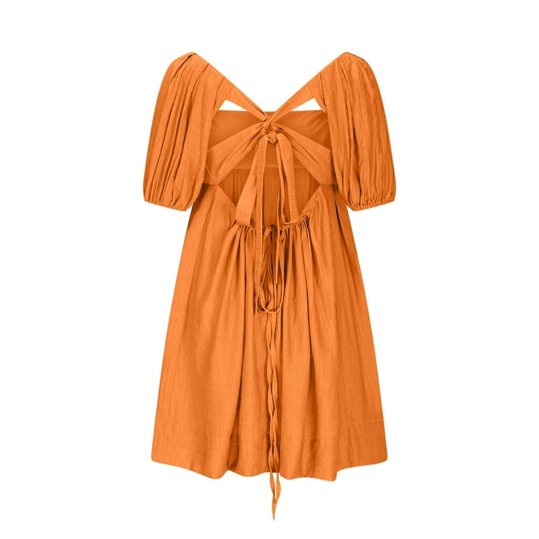 open lace back dress Caramel Kisses Pleated Mini Dress in Cinnamon S / Cinnamon main image 1