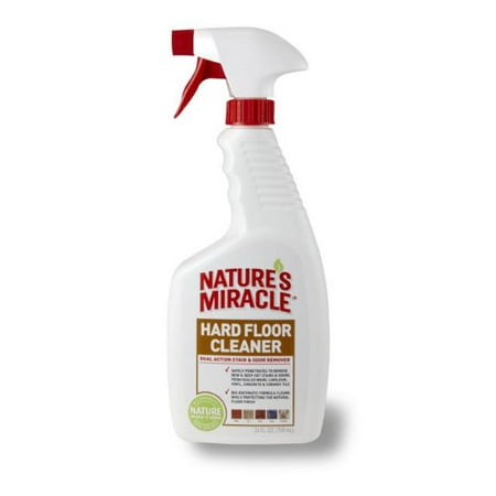 Nature's Miracle Dual Action Hard Floor Stain & Odor Remover, 24-Ounce Spray (P-5553), Safely removes new and deep-set stains & odors from.., By Natures (Best Way To Remove Hard Water Stains From Car Windows)