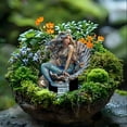 thumbnail image 4 of Eqslft Whimsical Fairy Garden Stakes, Acrylic Fairy Garden Bohemian Vintage Fairy Outdoor Statue,for Flower Bed, Patio, and Garden Accent, 4 of 4