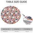 thumbnail image 6 of White Baseballs with Red Flowers Pattern Round Fitted Tablecloth with Elastic Edge,Dining Table Cover Waterproof,Outdoor Round Tablecloth for Camping,Dining,Indoor and Outdoor, 6 of 7