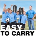 thumbnail image 3 of BOHEN 9x5FT Portable Soccer Goal for Kids Backyard with Carry Bag - Easy Folding Lightweight Fun for Outdoor Indoor Training Games for Teen Youth Adult (Black, 9x5FT, 1 Pack), 3 of 8