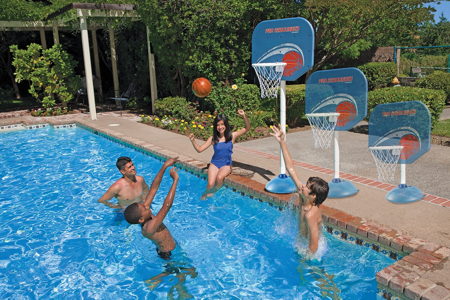 Poolmaster Pro Rebounder Adjustable Poolside Basketball Game