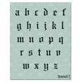 thumbnail image 3 of Plantillas De Letras Stencil1 De 1.0 In – Letras Y Números De Caligrafía Inglesa Antigua – Alfabeto Mylar En Mayúsculas Y Minúsculas Para Pintar A Mano, Dibujar Y Cortar – Perfecto Para Letras En Vini, 3 of 5