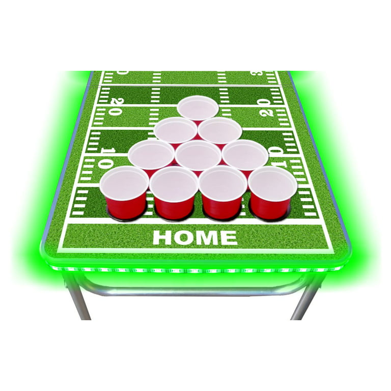 konjugat afdeling score 8-Foot Professional Beer Pong Table w/ OPTIONAL Cup Holes, LED Lights, Dry  Erase Surface & Beer Pong Table Graphics - Choose Your Beer Pong Table  Model - Walmart.com