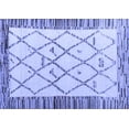 thumbnail image 1 of Ahgly Company Machine Washable Indoor Rectangle Solid Blue Modern Area Rugs, 2' x 4', 1 of 1