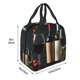 thumbnail image 3 of Fotbe Two Bottles Of Red And White Wine Bolsa Térmica con Estampado y Forro de Aluminio Grueso Bolsa de Almuerzo con Bolsillo Frontal para Hombres y Mujeres, Ideal para Trabajo, Escuela, 3 of 8