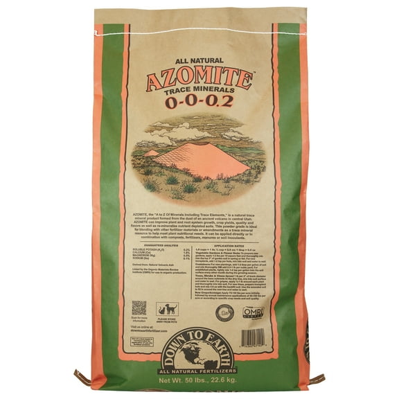 Down to Earth Organic White Azomite Powder 0-0-0.2, 50 lbs.