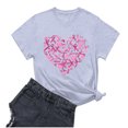 thumbnail image 2 of DPTALR George Women's Breast Cancer Awareness T-Shirts,Pink Ribbon,Hope Graphic Tees with multiple styles available,#Gray,Size M, 2 of 3
