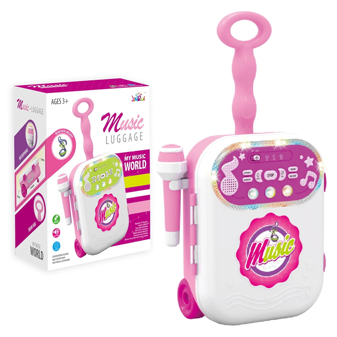 pink luggage walmart