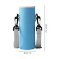 thumbnail image 2 of Water Bottle Sleeve, Water Bottle Carrier Bag With Adjustable Shoulder Strap, Insulated Neoprene Bottle Sling Holder Case Pouch Cover For Water Bottle Protection, 2 of 9