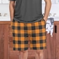 thumbnail image 7 of GZHJMY Buffalo Plaid Pajama Pants Short for Men, Lounge Pants Lightweight Men Pajama Bottoms with Drawstring Pockets, Christmas New Year Birthday Gifts, Large, 7 of 7
