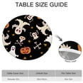 thumbnail image 6 of Gothic Halloween Table Cover Elastic Waterproof - Skull Spider Cobweb Print for Outdoor Dining,52 inch Round Elastic Tablecloth, 6 of 7