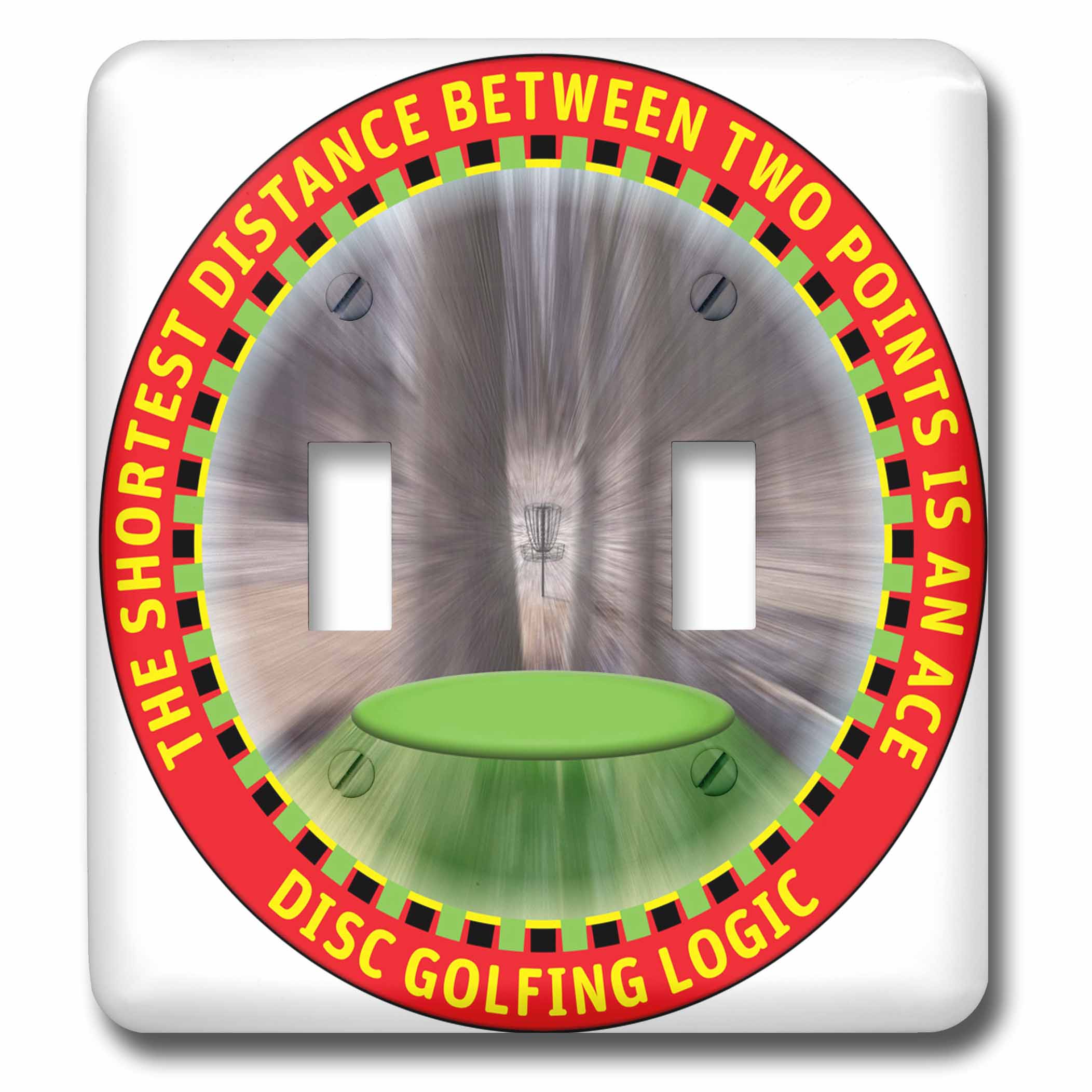 3dRose Disc Golf Logic 1 a frisbee disc golf driver flies straight to the basket of chains