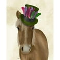 thumbnail image 3 of Fab Funky 12x14 Black Modern Framed Museum Art Print Titled - Horse with Feather Hat, 3 of 5